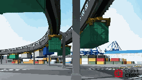 集裝箱在天上“飄”？好像真的有點牛 