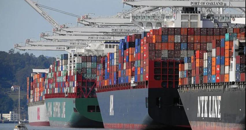 從鹽田到洛杉磯港口擁堵繼續(xù)，奧克蘭港排隊3周，供應(yīng)鏈恢復(fù)周期不斷拉長