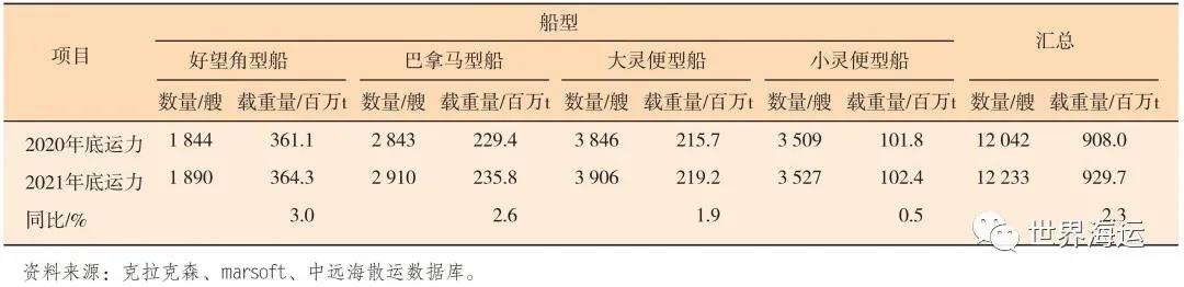 國際干散貨航運市場2020年回顧和2021年展望