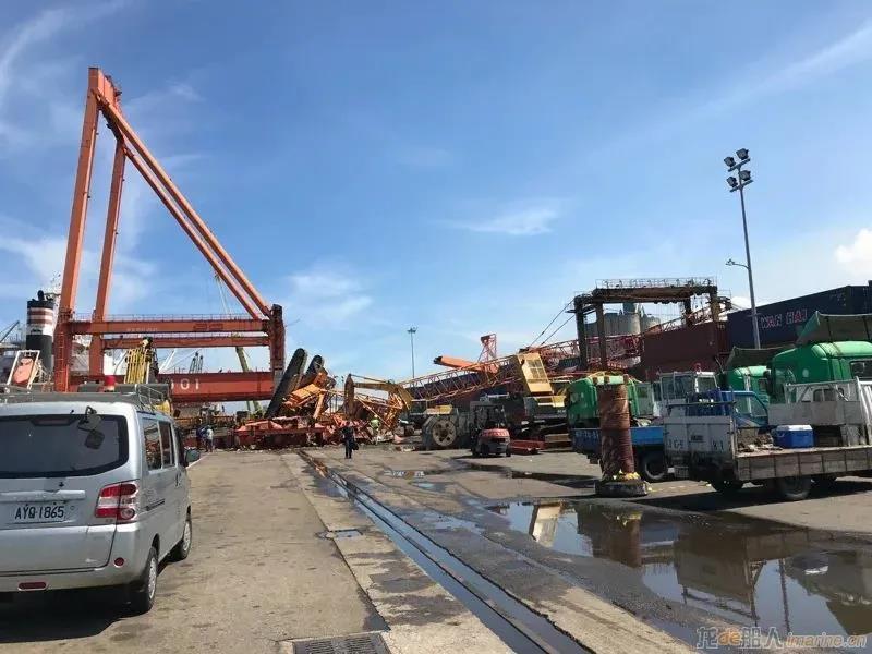 突發(fā)事故！又是長榮，臺灣港口又出事，拆岸橋時(shí)吊車倒塌！一死一傷！