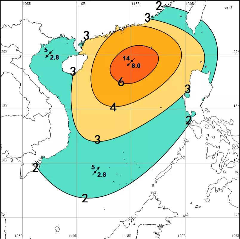 臺風(fēng)“圓規(guī)”或于13日中午到夜間登陸！?？谌蹖⒃诿魅?時(shí)停止作業(yè)
