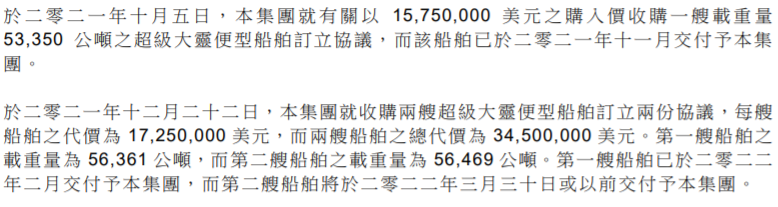 狂買9艘船舶，這位上市船東看好干散貨航運市場