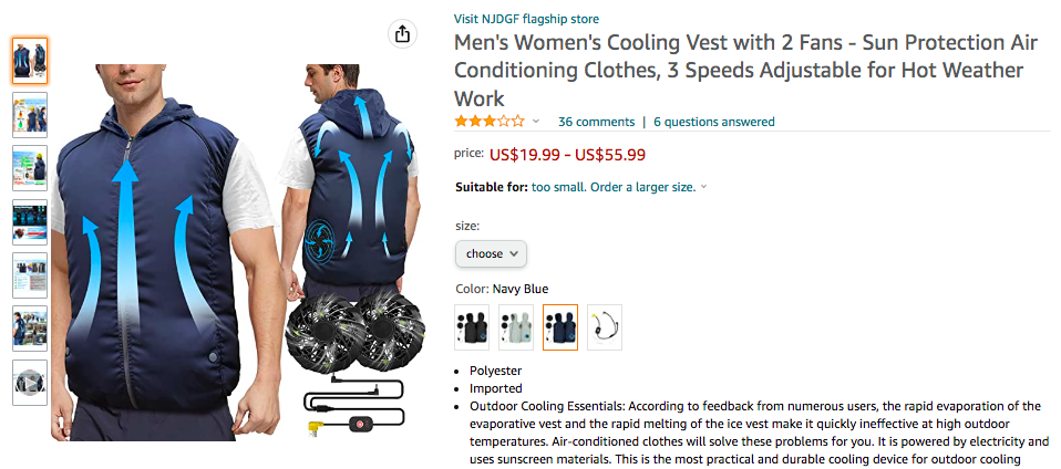 中國制造的空調(diào)服，在日本有多“熱”