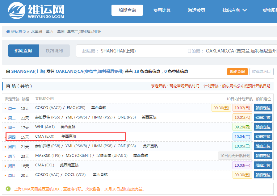 航線快訊！CMA將取消美西直航GGB航線！最后一次航行將于11月5日上海結(jié)束