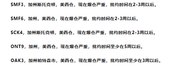 賣家注意！美國亞馬遜多個(gè)FBA倉庫嚴(yán)重爆倉