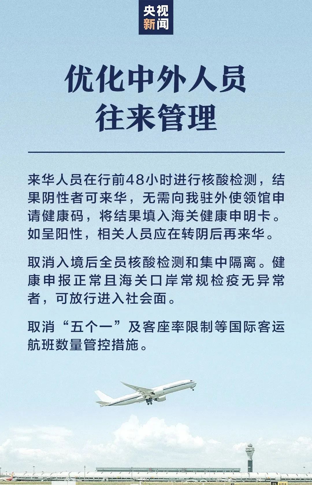 重磅！入華集中隔離取消，機(jī)票搜索量漲8.5倍！部分國(guó)家對(duì)來自中國(guó)旅客查核酸