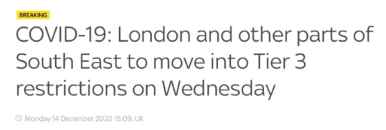 注意！歐美疫情持續(xù)反撲！倫敦最高級(jí)別封鎖，紐約或全封鎖！港口延誤尾端寄送暫停！